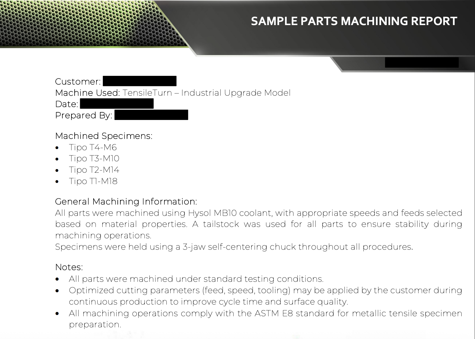 TensileTurn CNC - Threaded Ends 2